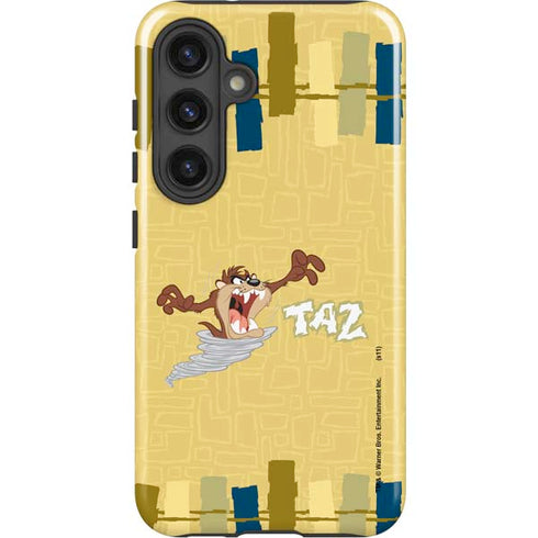 Looney Tunes Tasmanian Devil Swirl Cream Galaxy S25 Impact Case